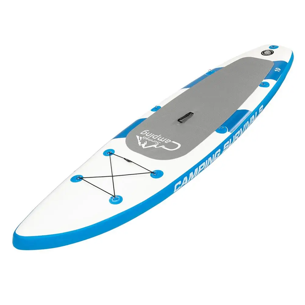 New 11ft 300 Ibs Paddle Board Inflatable SUP Stand-up Paddle Board Kayak Accessories Backpack Paddle Leash Pump Non-Slip Deck 2