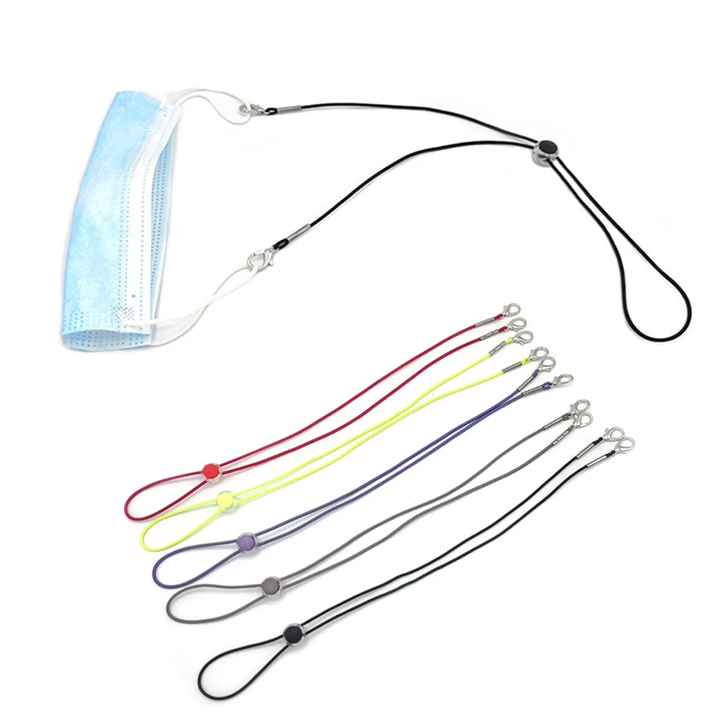 

1Pcs Face Mask Holder Rop Mask Holder Adjustable Length Face Mask Lanyard Convenient Safety Hanger Hanging Hook Rop