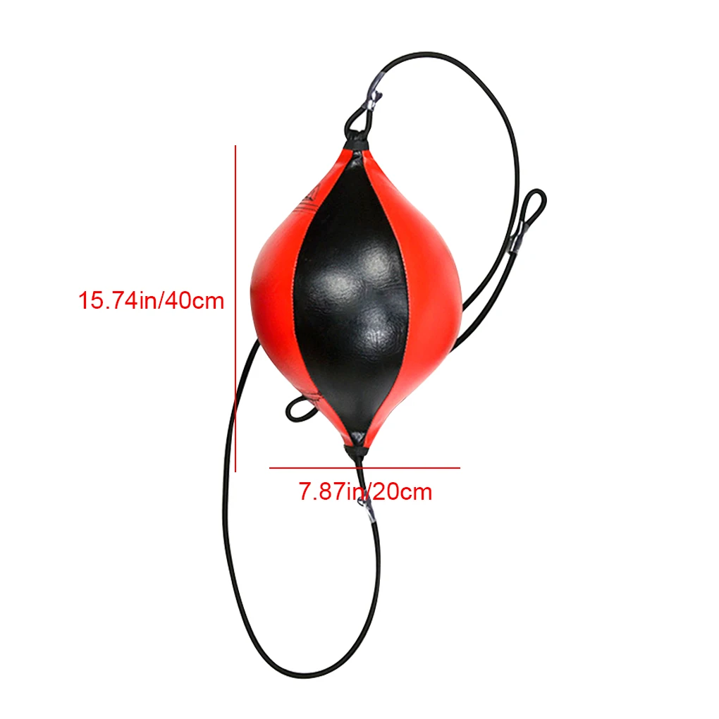 Quality PU Leather Boxing Punching Bag Pear Boxing Bag Inflatable Speed Double End Training Reflex Speed Balls