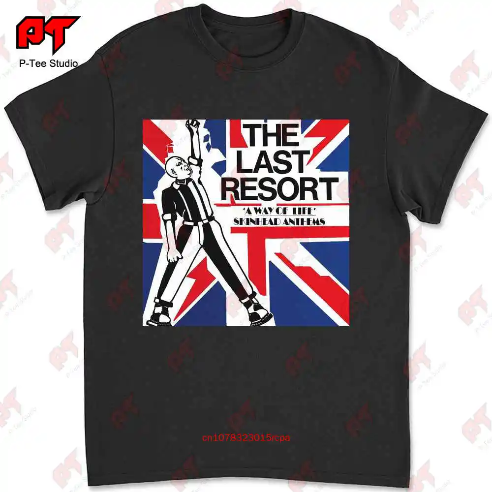 The Last Resort A Way Of Life Black T Shirt Official Skinhead Oi Punk ...