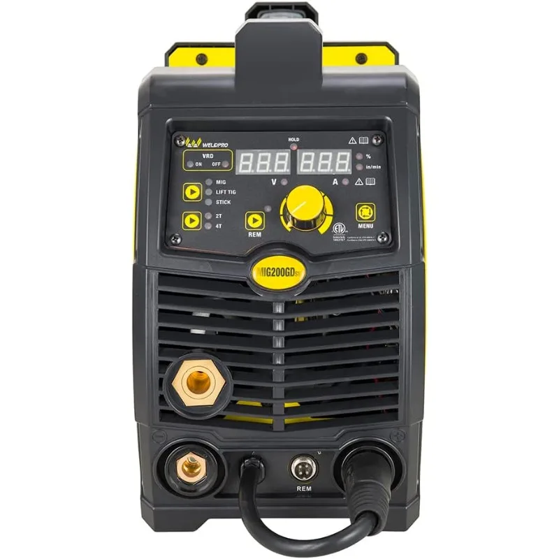 Weldpro 200 Amp Inverter Multi Process Welder with 3Year Warranty Dual Voltage 220V/110V Mig/Tig/Arc Stick 3 in 1 welder/welding 3