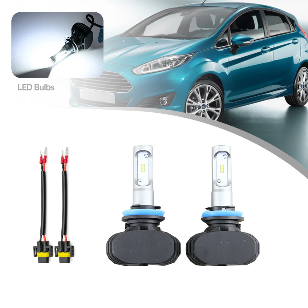 2Pcs H11B H8B H9B PGJY192 64241 H11 H8 Car Led Lower Beam Low Dipped