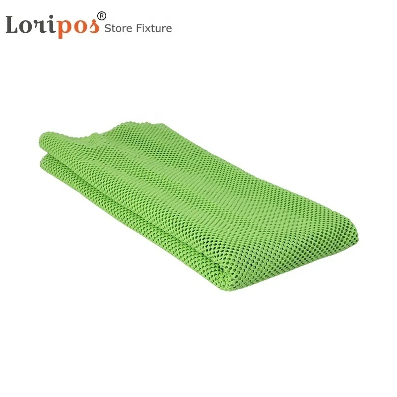1.6 Width Environmental protection PVC Supermarket garden stuff shelf accessory fruit and vegetable Anti-crimp non-slip nets mat