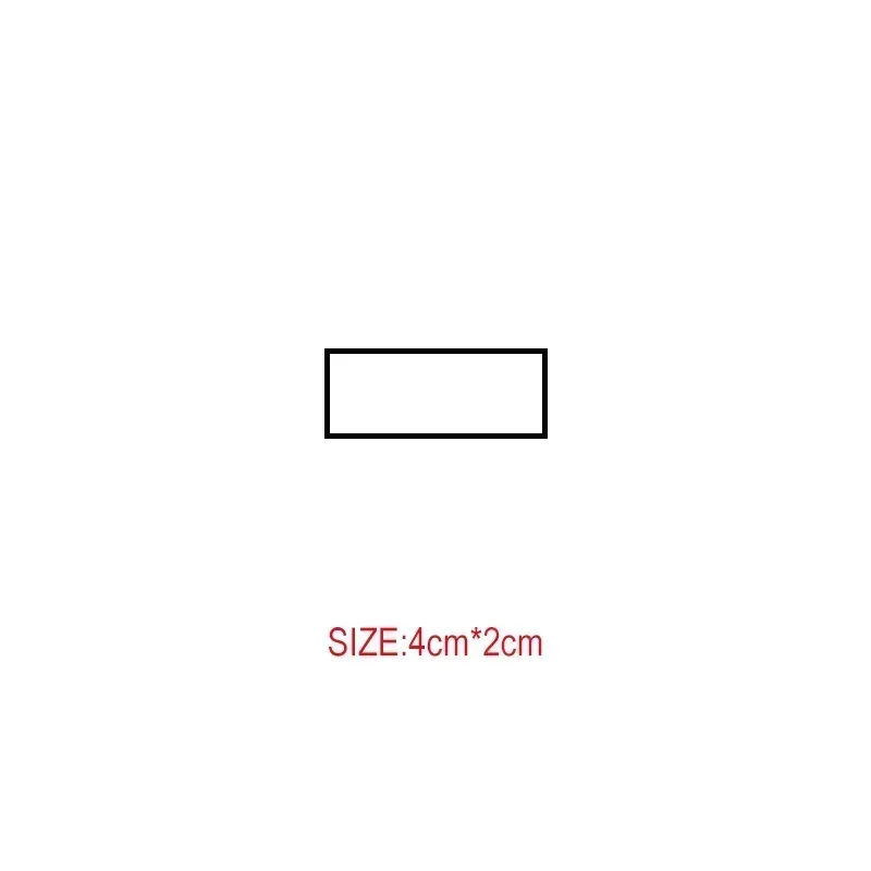 rectangle 4x2cm