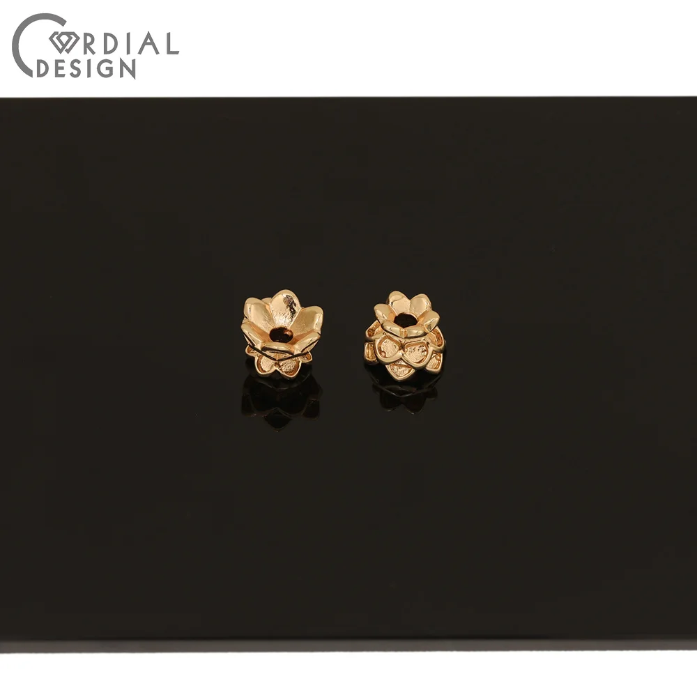 Cordial Design 100Pcs 6*9MM Jewelry Accessories/Hand Made/Charms/Connectors/Copper/Jewelry Findings & Components/DIY Making 3 EAAC-193188-2