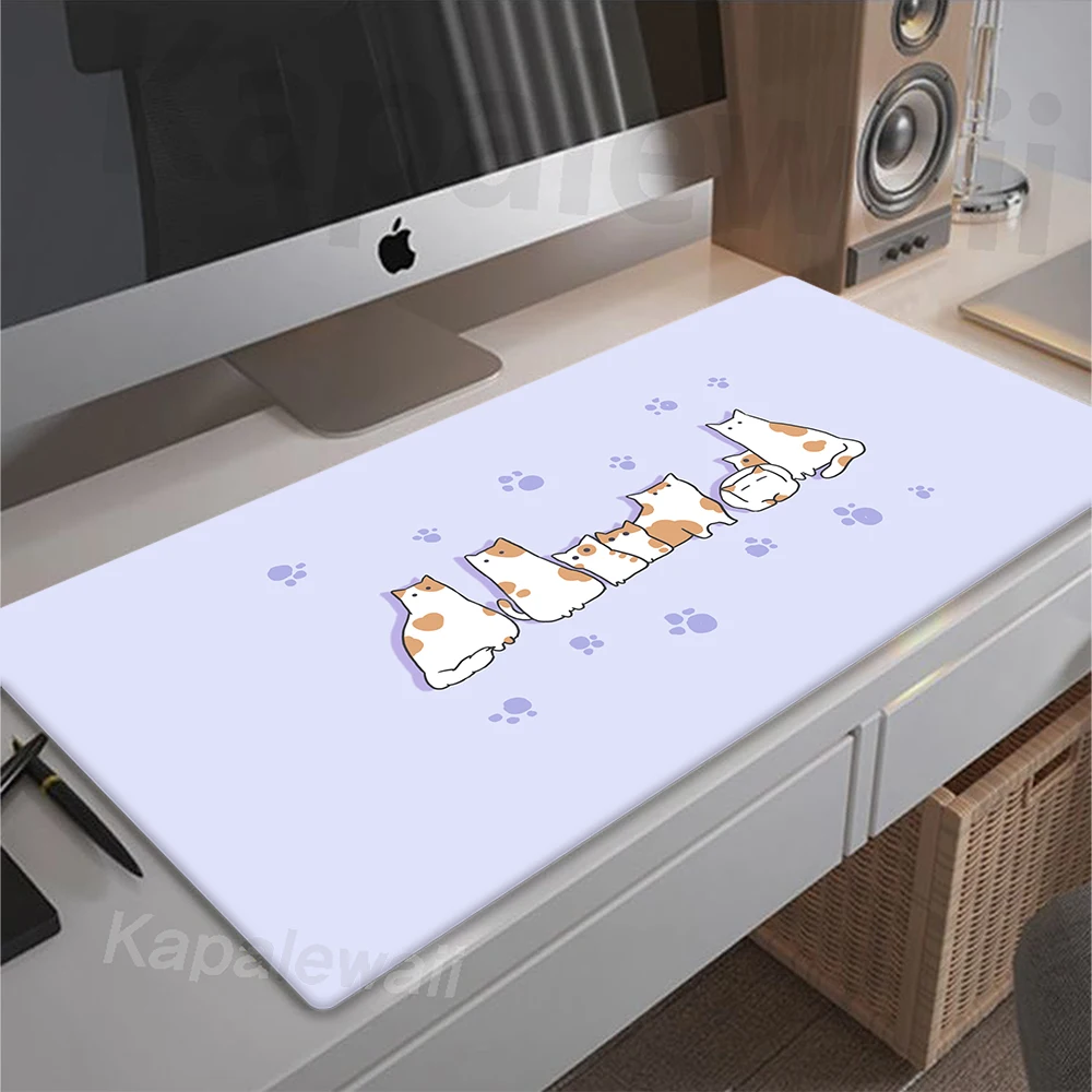 

Kawaii Cat Pattern Gaming Mousepad Gamer Mousemat Desk Pad XXL Mouse Pad Keyboard Mat Pc Tapis De Souris Gaming Large Mousepad