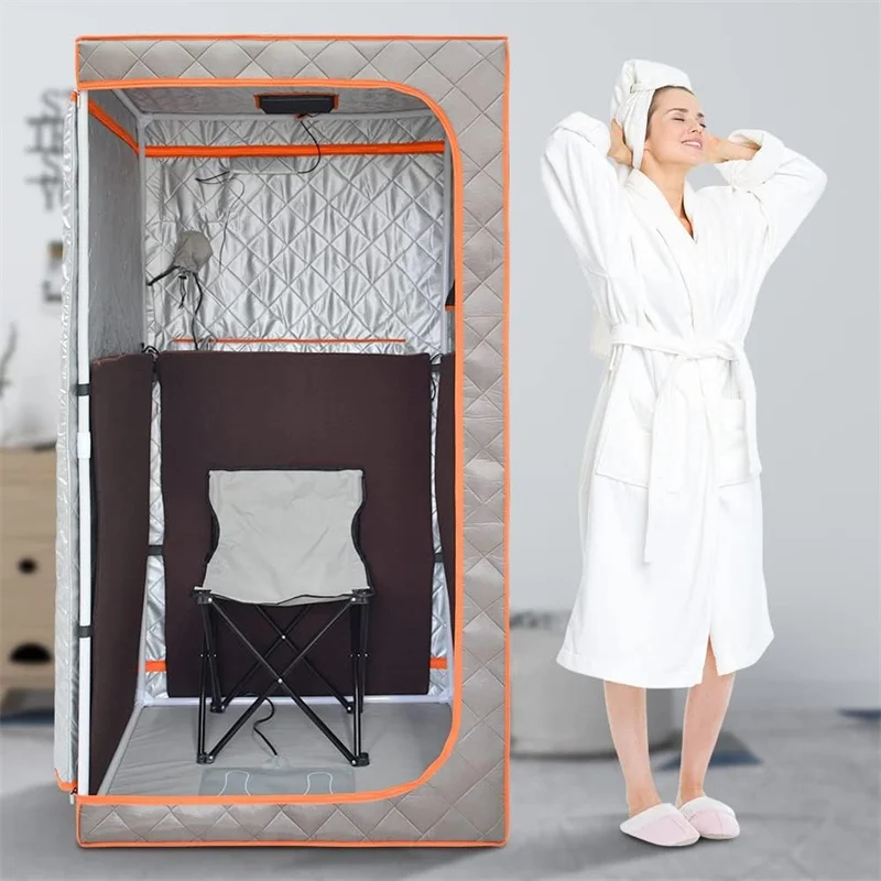 Description Picture 5 of itemPortable Infrared Sauna Full Size Far Infrared Sauna Separate Heating Foot Pad Home Saunas for Relaxation Detox