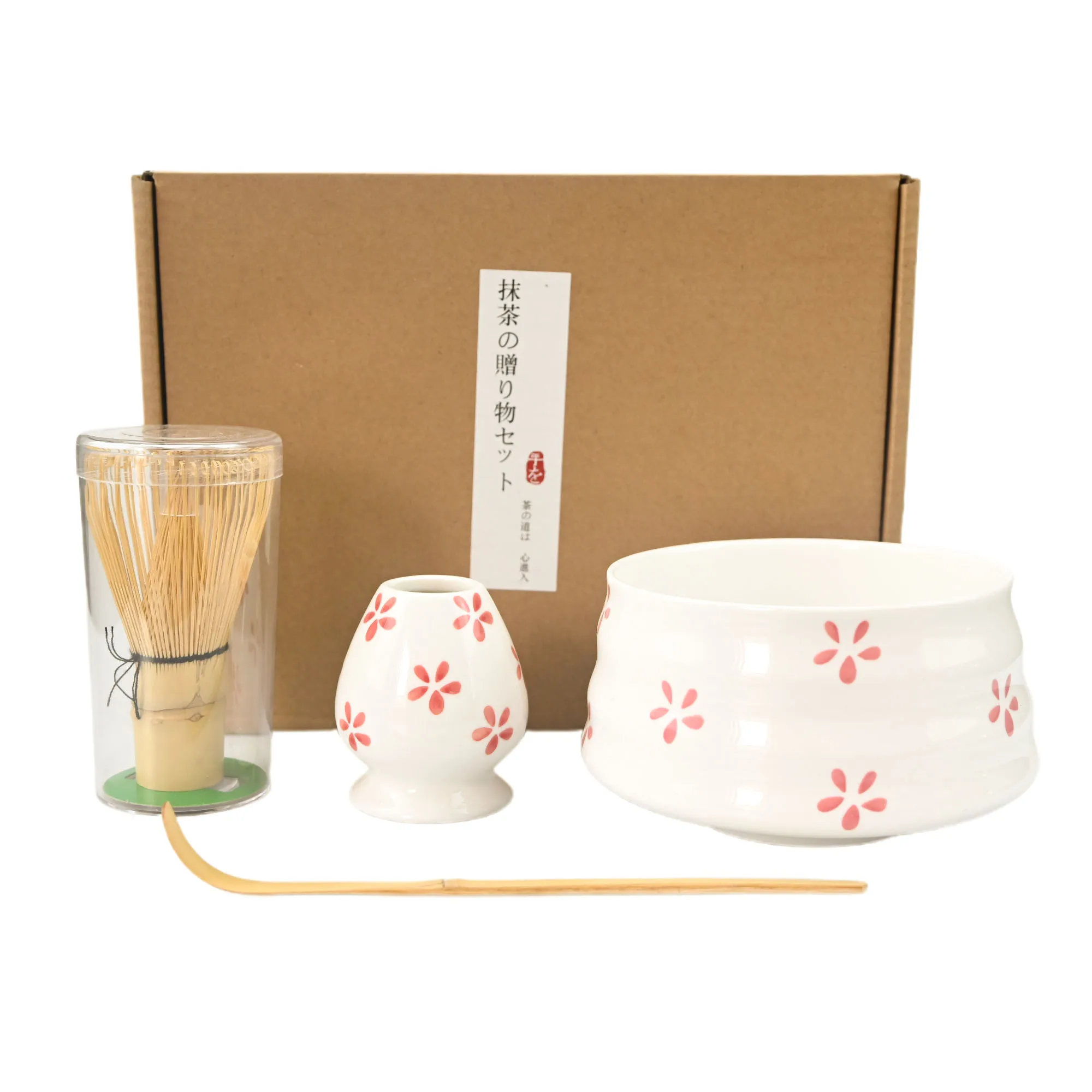 طقم ماتشا فاخر ٤ قطع، أدوات شاي يابانية