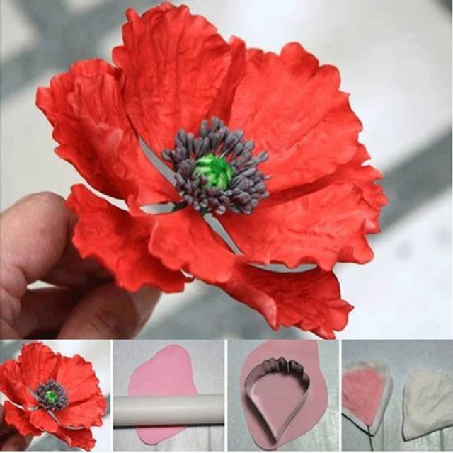 Petal Polymer Clay Cutters - Flower Petals Clay Cutters for