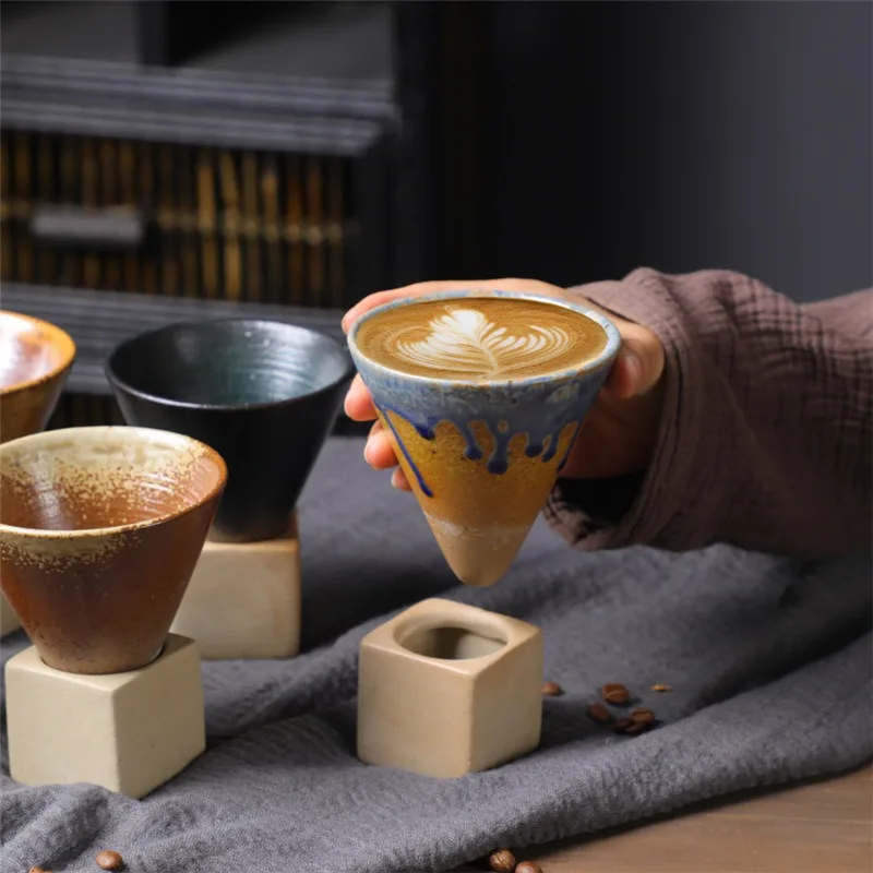

Japanese Style Stoneware Mug Creative Cup Ceramic Vintage Coffee Cup
