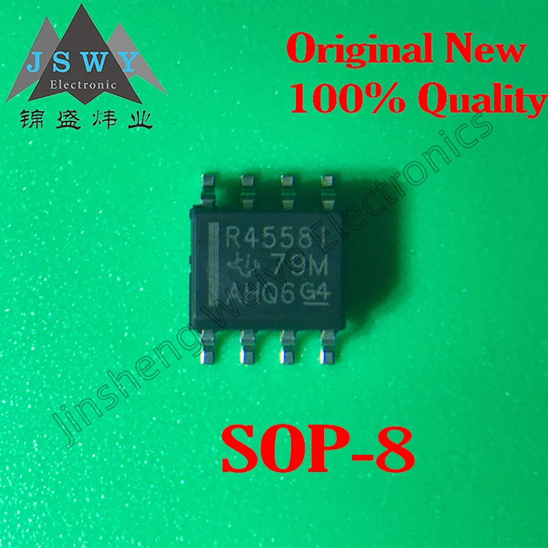 

10 шт. RC4558ID RC4558IDR RC4558 R4558I SOP8 SMD чип операционного усилителя IC 100% новый подлинный электронный