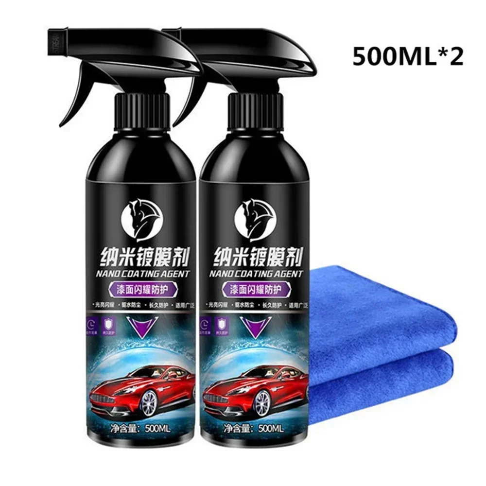 1000ML Car Nano Ceramic Coating 10H Liquid Wax Glass Plated Crystal Hydrophobic Waterproof Polishing Paint Hardness Car Polish auto paint coating spray