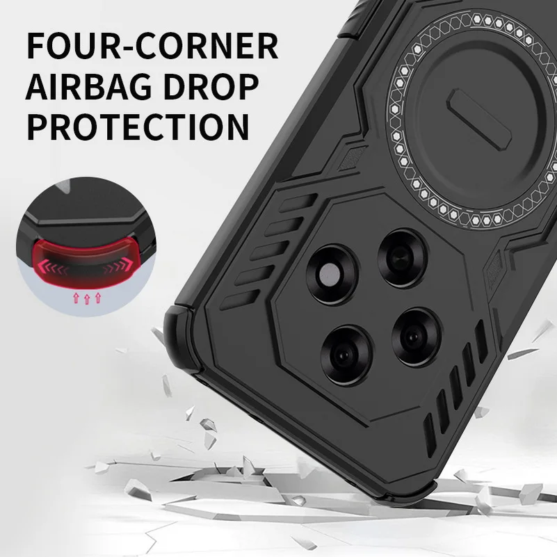 Cooling Breathable Heat Dissipation Magnetic Ring Protective Phone Case