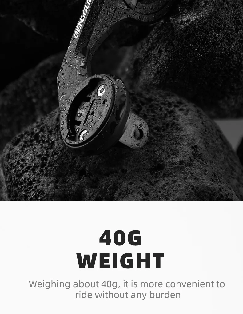 Bike bracket with headlight and GPS mounted