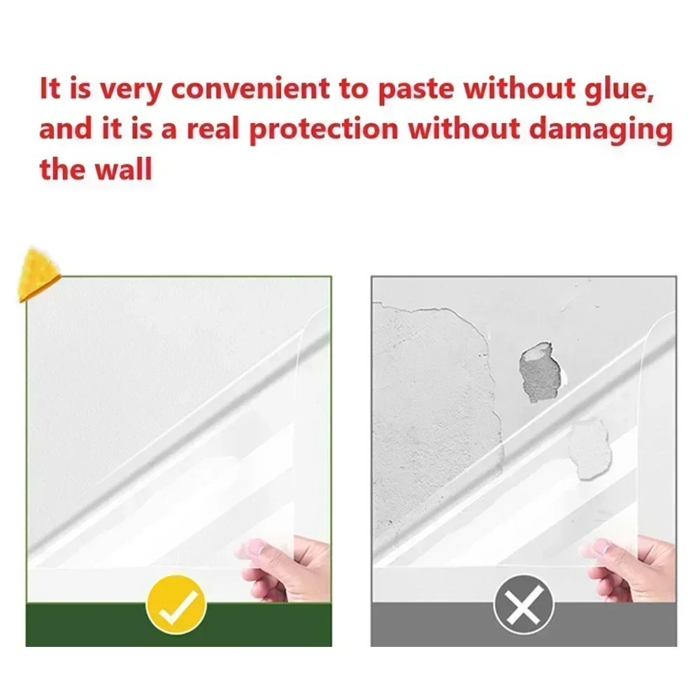 Adsorption Glue-Wall Protective Film Anti-Scratch Electrostatic Wall Not Hurt Protective Film Transparent