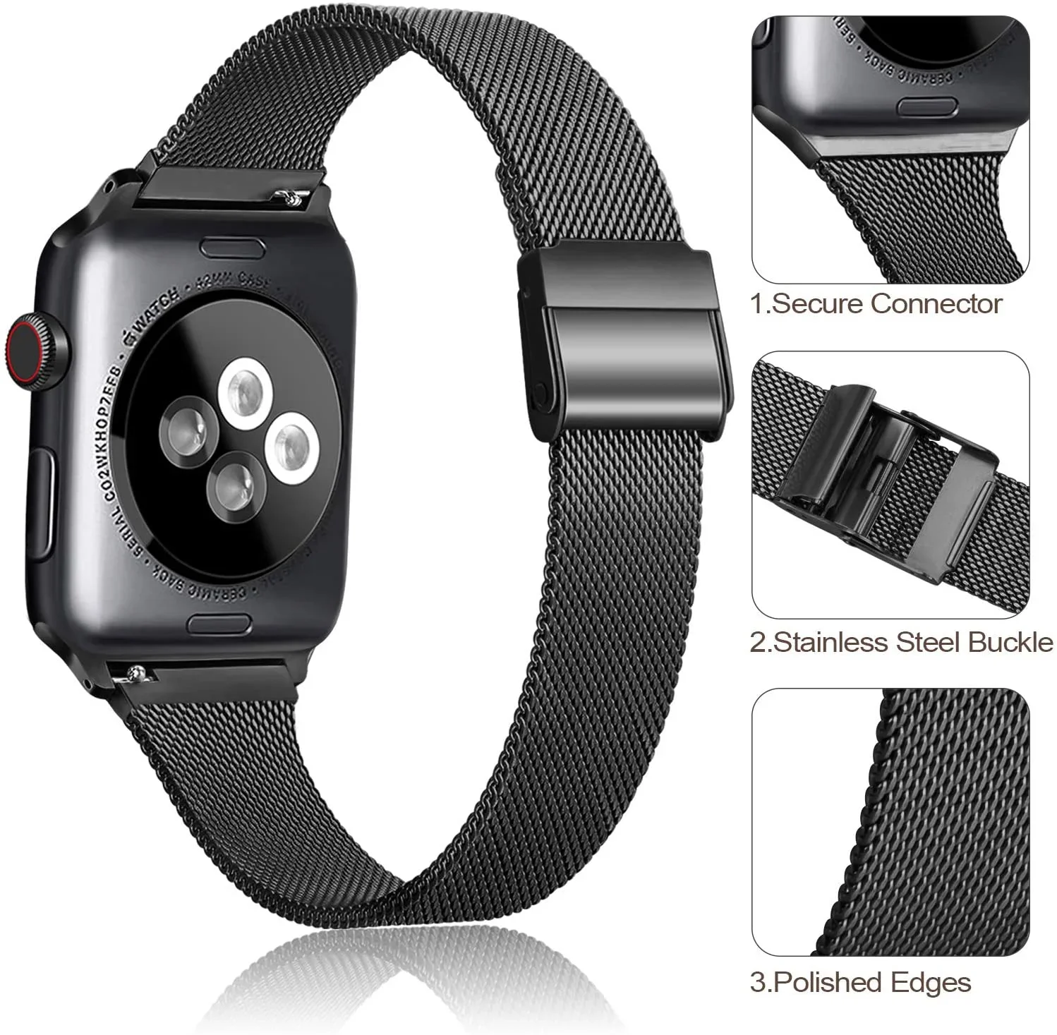 Sleek Milanese Metal Bracelet Watch Strap