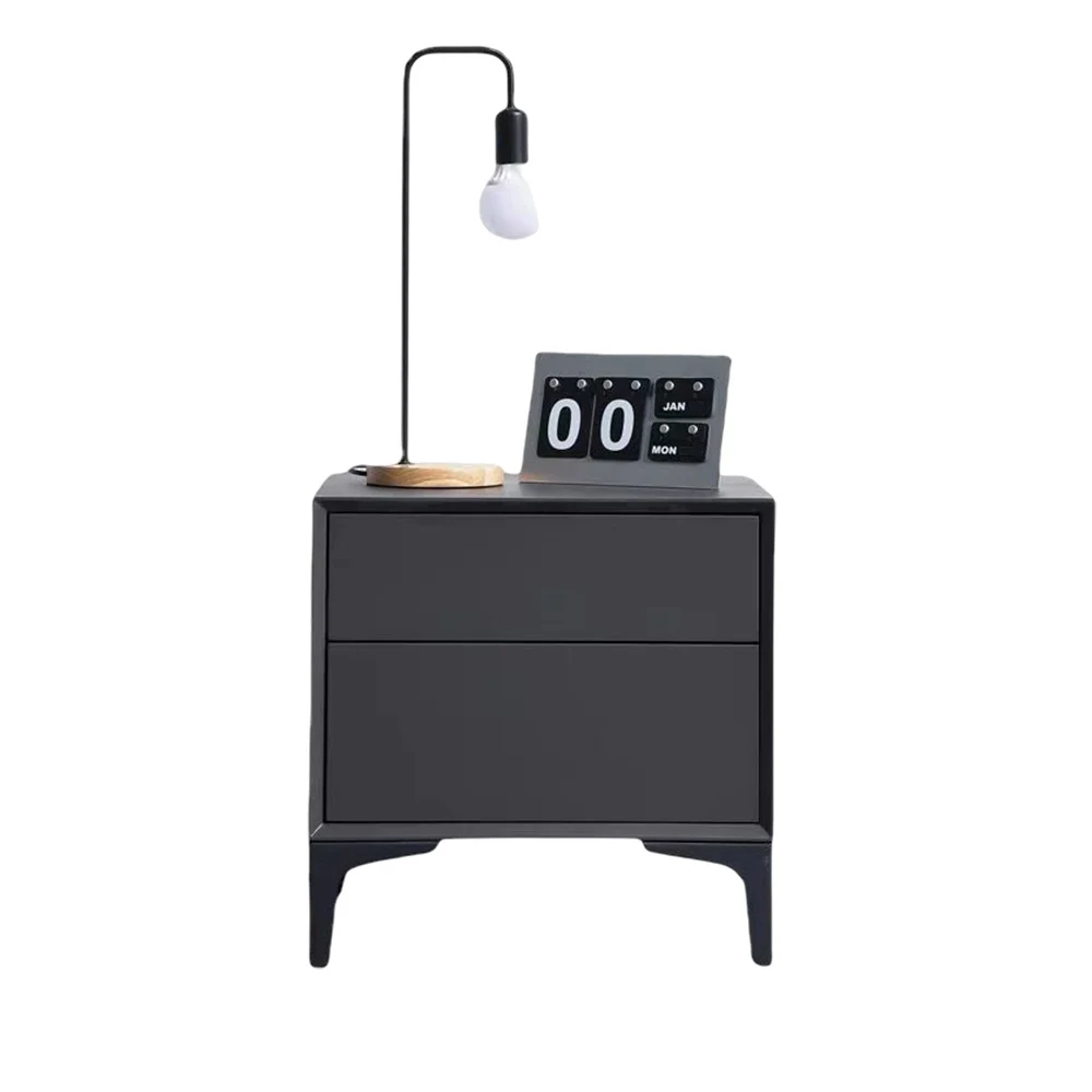 

Cabinet Bedroom Mobile Bedside Table Modern Locker Pine Material Complete High Foot Nightstands Minimal Simplicity Furniture