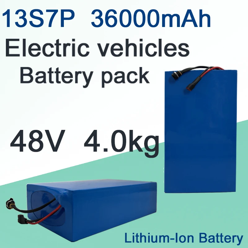 

13S7P Battery 100% Original Lithium-ion Battery 48V 36Ah 750W 1000W 54.6V Electric Bicycle Electric Scooter 20A BMS