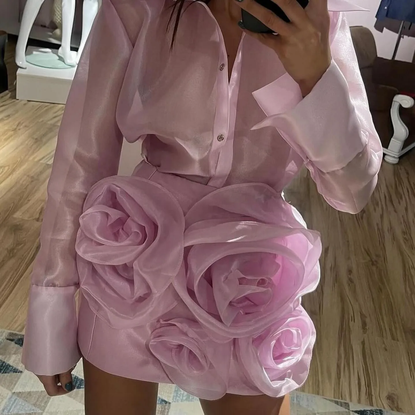 Sugar Bloom Organza Skirt