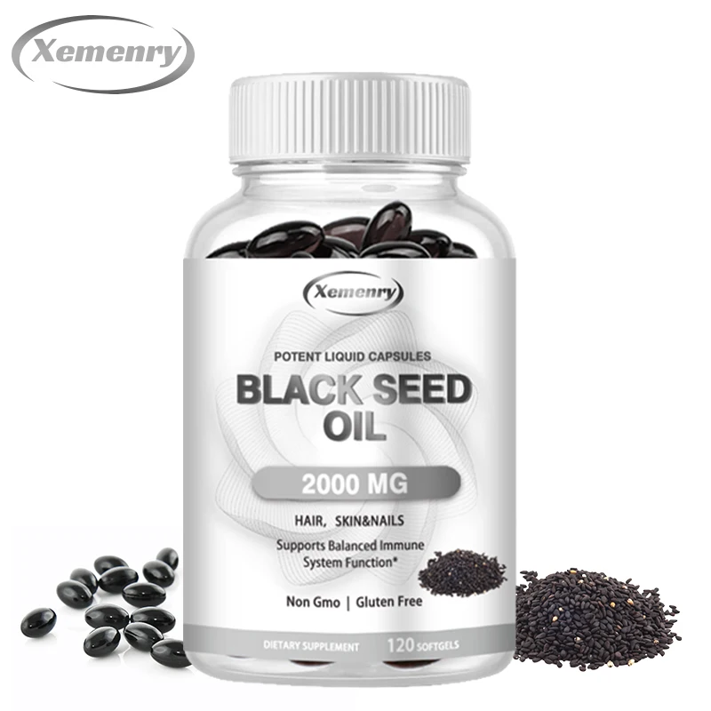 Black Seed Oil Pure Cold Pressed Relieves Indigestion Supports Joint Hair Skin Respiratory Cardiovascular Health