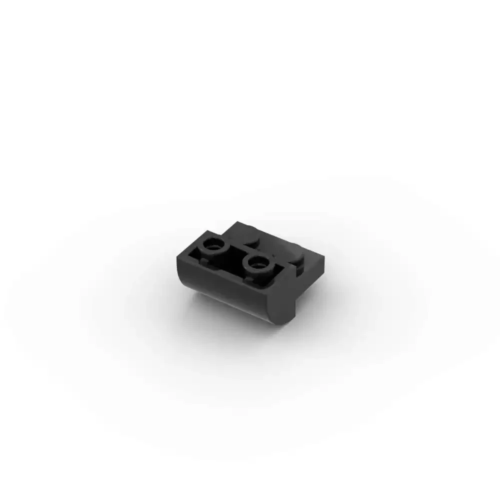 MOC 10개 부품 브릭 1750 경사형 곡선 2x2 빌딩 블록 세트 2개의 홈이 있는 뒤집힌 스터드 포함 입자 장난감 생일 어린이 선물