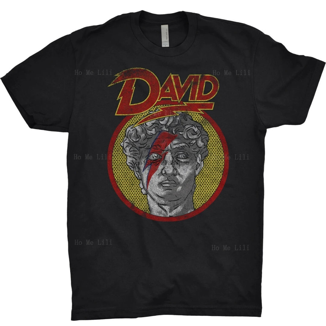 David Patten Bowie T Shirt Art Scultore Sculpture Starman Aladdin Skin Bootleg Uomo Donna T-Shirt Personalizzata Oversize