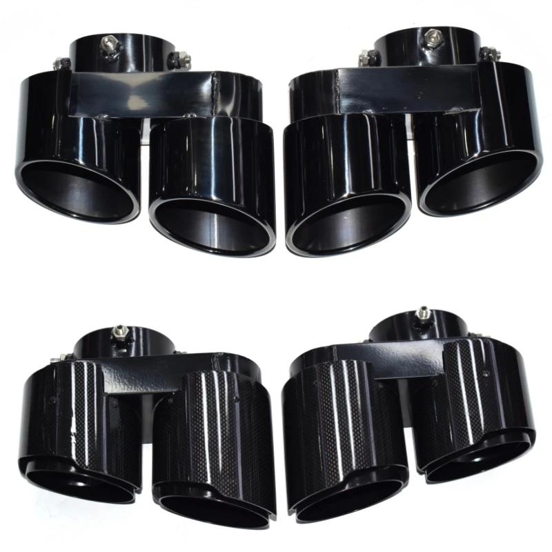 For BMW X5 X6 X7 Quad Tailpipe to G05 G06 G07 Muffler Carbon Fiber Exhaust Pipe Tip Nozzle Exhaust Head for exhaust muffler tip