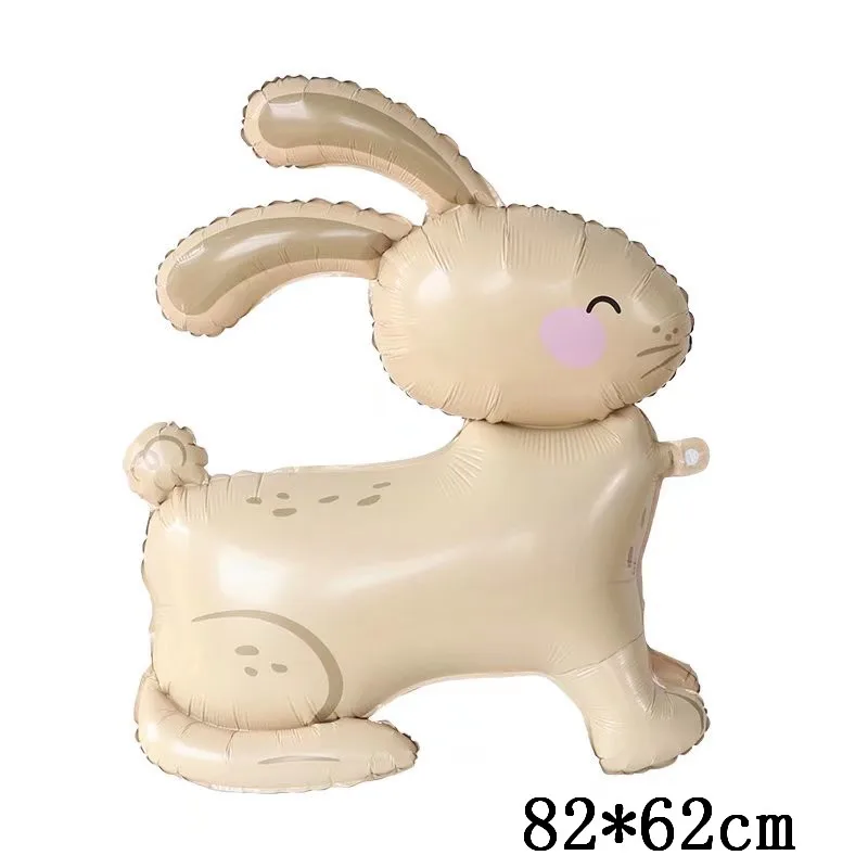 Palloncino Di Pasqua Gigante A Forma Di Coniglio E Pulcino – Lamina Alluminio 47x50 Cm, Autosigillante, Perfetto Per Decorazioni Di Festa