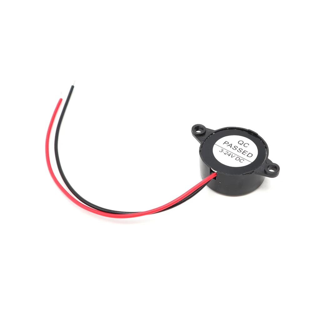 

100% High-quality New Products 85 DB ABS And Electric Components Piezo Buzzer Black 2 Wired Connctor 2.2x2.2x1cm