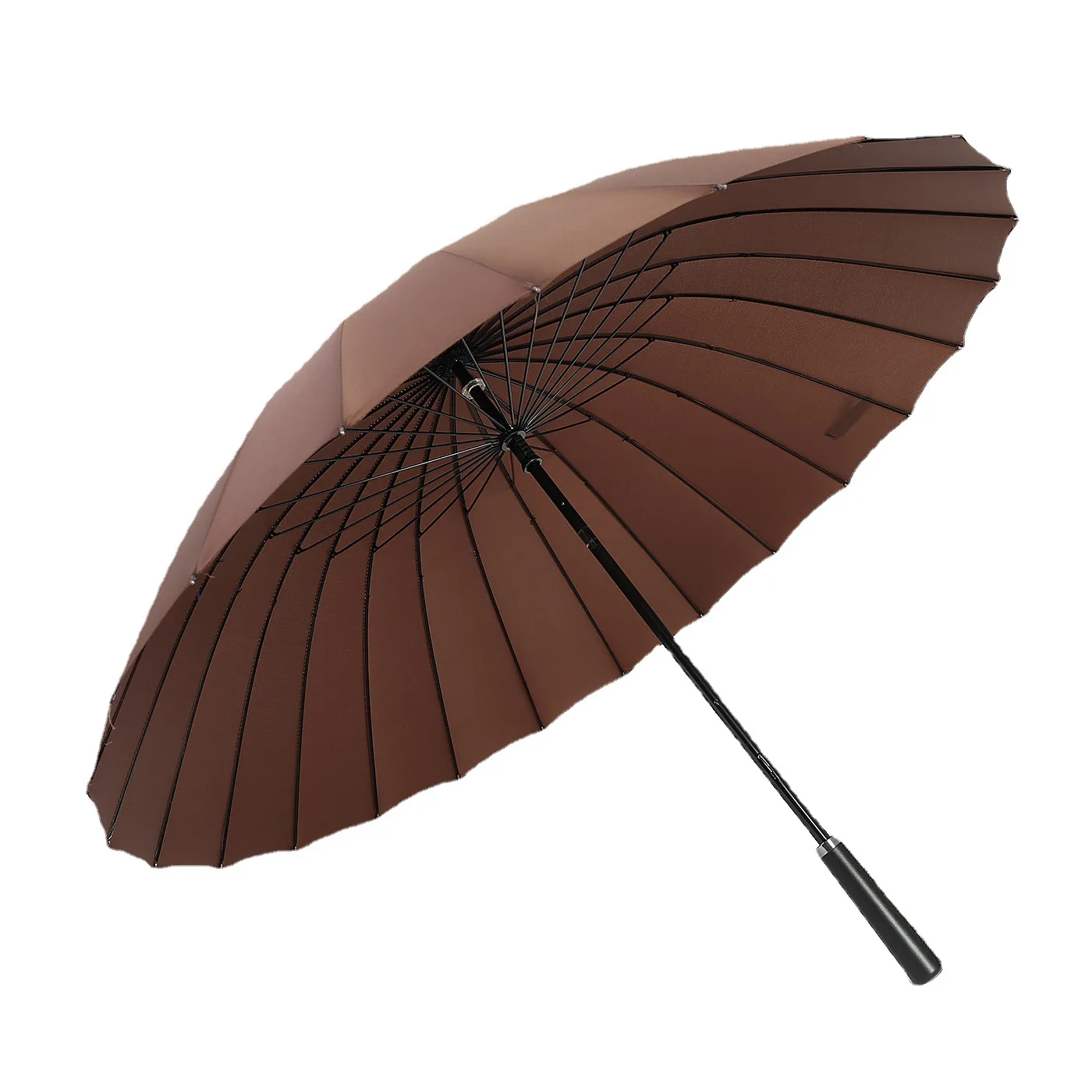 Business 24 Bone Manual Long Umbrella Men Women Retro Red Balck Large Umbrella Anti-storm Sunscreen Cute Household