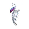 Noble Elegant Wedding 925 Sterling Silver Fashion Enamel Peacock Open Rings For Women Girl Lady Anti-Allergy LR041 6