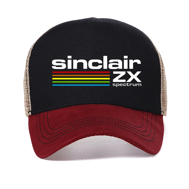 Sinclair Zx Spectrum Caps For Men Gaming Gamer Unisex Sinclair Zx Spectrum Berretto Da Baseball Summer Cool Mesh Trucker Cap Bone