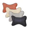 Car Neck Pillows Both Side Pu Leather 1pcs Pack Headrest For Head Pain Relief Filled Fiber Universal Car Pillow 4
