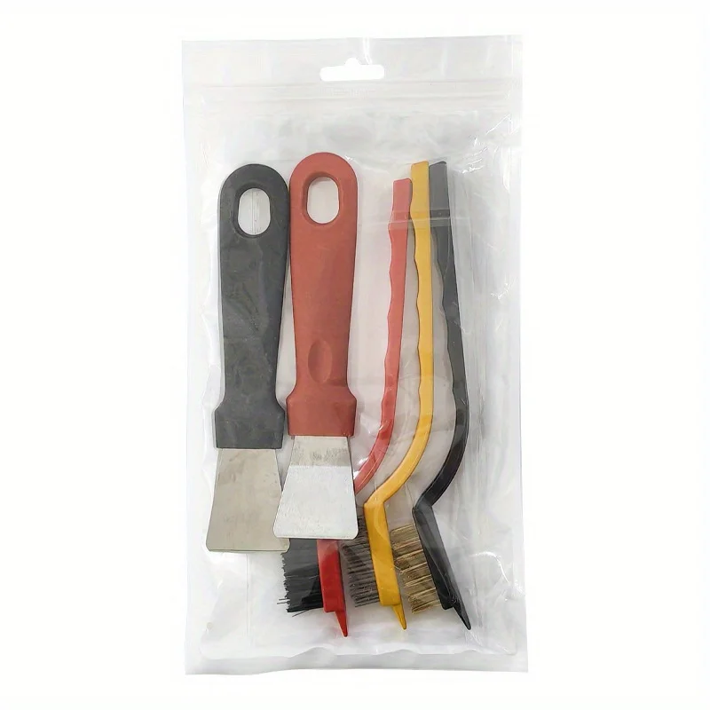5 Multi-Surface Cleaning Kit：Kitchen Brush、Grouting Scrubber、Wire Brush and Small Shovel-Ideal choice for home use