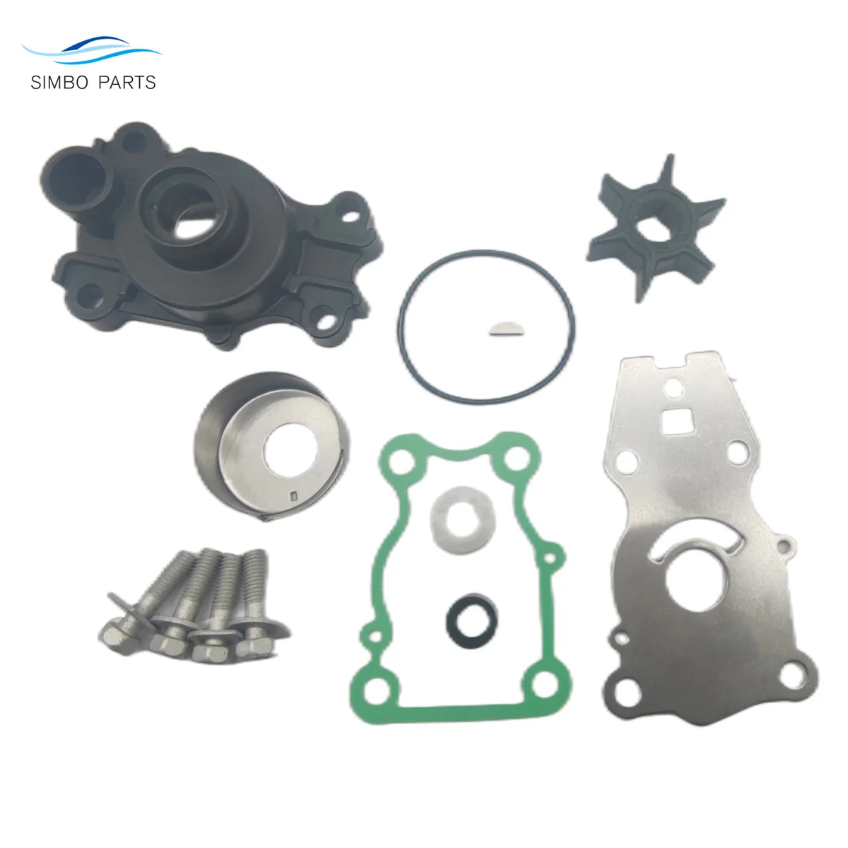 Water Pump Impeller rebuild service kit for yamaha outboard 4 stroke 25hp 30hp 40hp Motors 66T