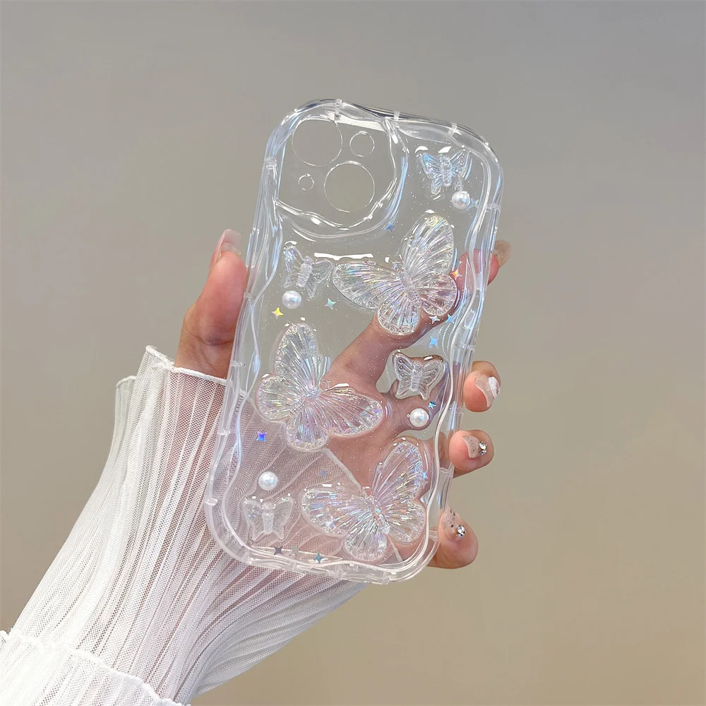 Kit 3 Autocollants Pailletés Pour IPhone - Protection Complète Bords, Design Brillant, Facile à Poser