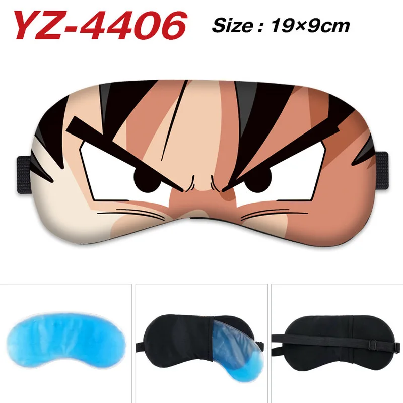 Japanese Dragon Ball Anime Goku Vegeta Saiyan Sleeping Mask Blindfold Soft Eye Masks Funny Mask Eyepatch Nap Health Eye Cover