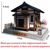 NEW DIY Wooden Miniature Model Kit Japanese Tea Room Casa Doll Houses 3D Puzzle Dollhouse With Furniture Lights Friends Gifts 6
