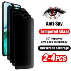 Premium Anti - Spy Privacy Glass Screen Protector - 2 - 4 Piece Set - 2Piece