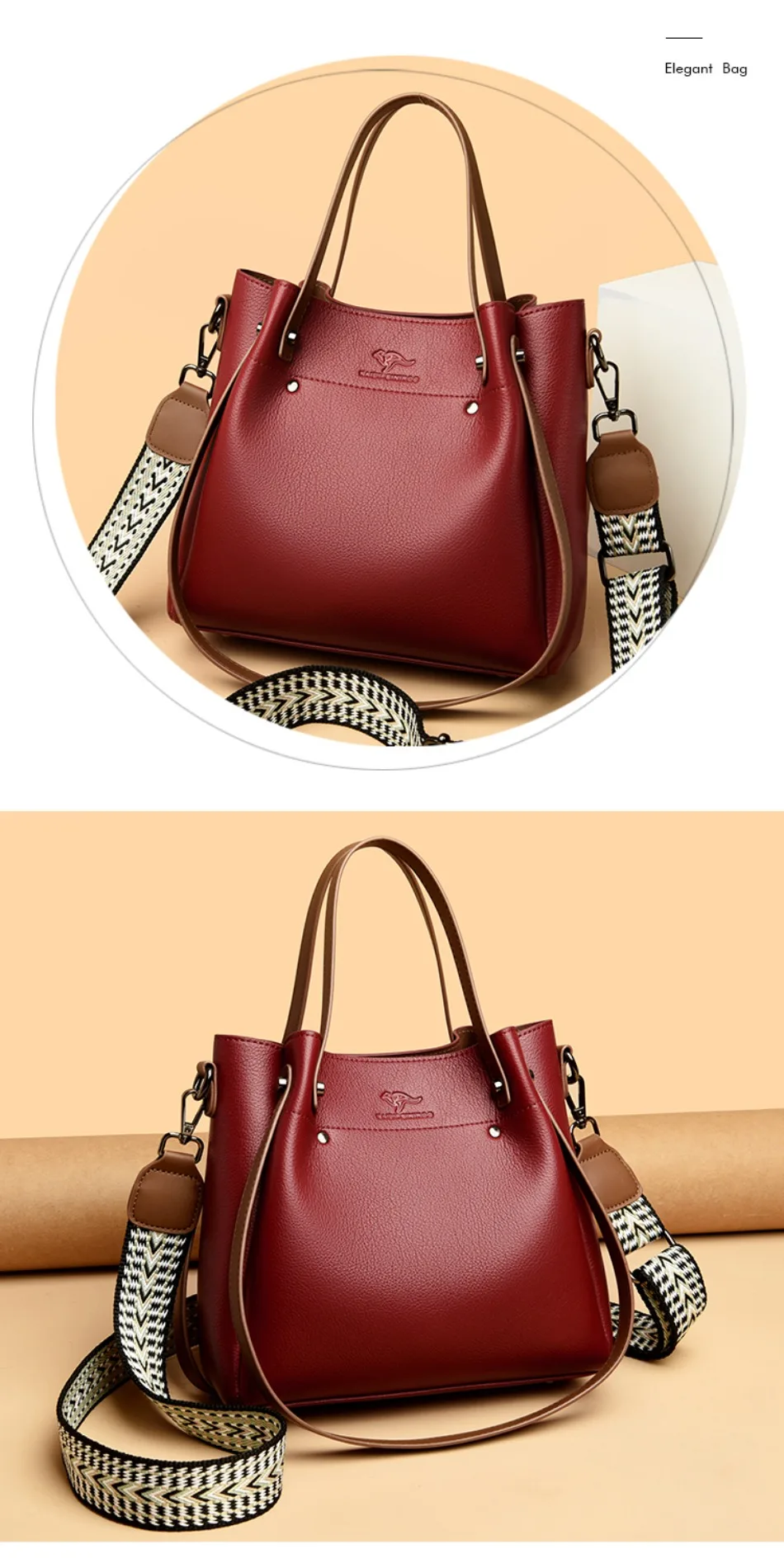 High Quality Leather Shoulder Crossbody Bags for Women Luxury Handbags Women Bag Designer Large Capacity Soft Tote Messenger Bag