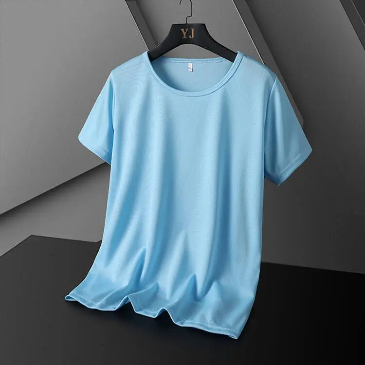 Summer Men Polo Tops Breathable Quick Dry T Shirt Short Sleeve 9XL 10XL 12XL 180KG Sports Tees Fat Elasticity Tops Tshirt images - 6