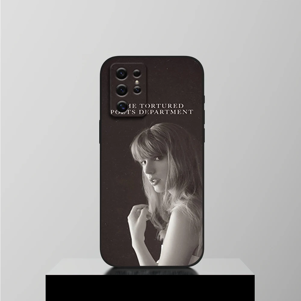 thumbnail image 1 of Funda para teléfono Singer T-Taylor TTPD S-Swifts para Samsung S22 S23 A73 A72 A71 A54 A53 E ULTRA carcasa blanda negra, 1 of 4