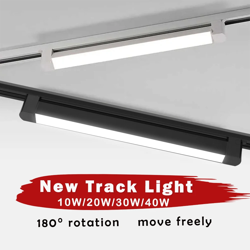 Description Picture 6 of itemLed Track Light Spot LED 10/20/30/40W Wall Lamp Floodlight COB Rails Spot Track lighting Fixture Clothing Shop Living Room Home