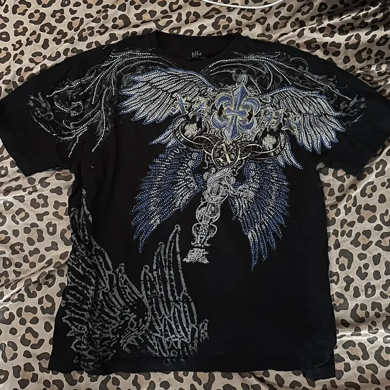 [AVANDRESS] ★24SS★3D Pattern Tee 0841. 3D-Lite® 2.0 Lycra® 3/4-Sleeve Oversized Tee - Black