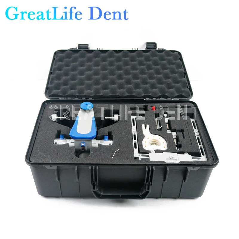 GreatLife Dental Lab Carbon Fibre Articulators Fully Adjustable Accurate Plaster Model Facebow Kit Compatible with Amann System
