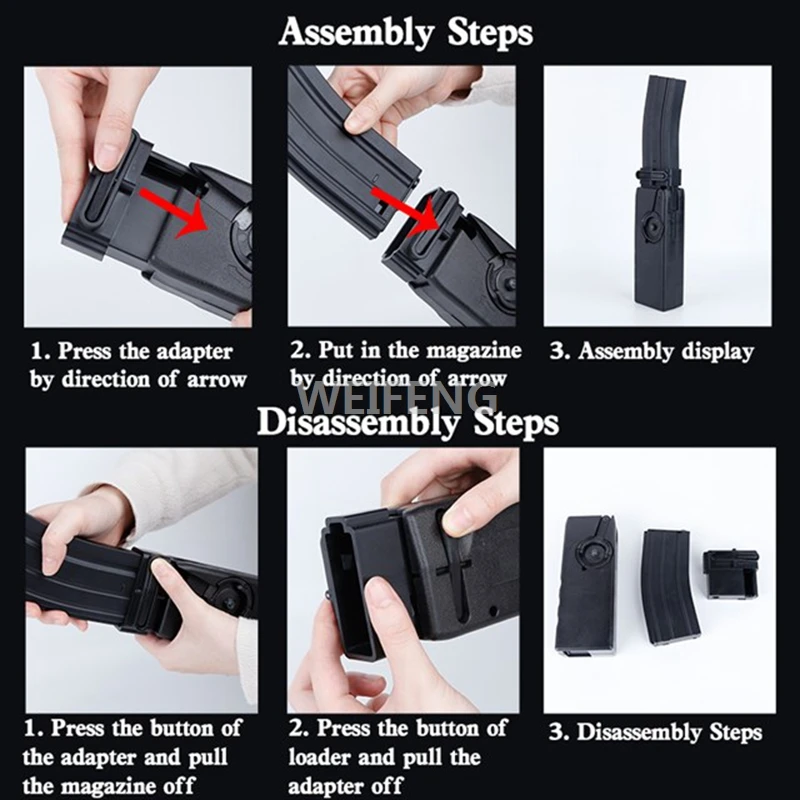 Speed loader g36/ak/mp5/hicap Adapter m4 Speed Loader Inventar ak Vektor Adapter für ak g36 mp5 Holster Magazin Zubehör – Detail 9