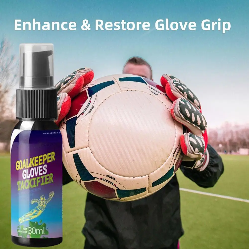 Goalkeeper Glove Grip Boost Spray 30ml Football Grip Glue Spray Spray Goalkeeper Slip Boost Grip Gloves Anti Spray Baseball L1V3