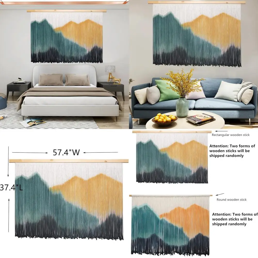 Extra Large Dip-Dyed Macrame Wall Art 1 S1d6210d165514389b1ac735c10f3e1eeA