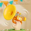 Cartoon Rabbit Trumpet Mini Multi Function Playable Musical Instrument Funny Early Educational Creative Learning Horn Toy 4