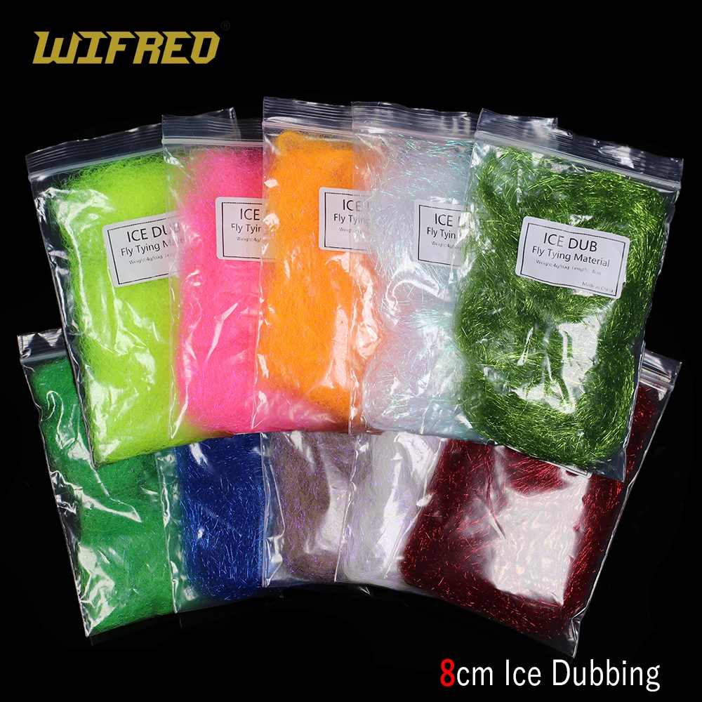 Tigofly ICE DUBBING - Filo Per Mosche Da Trota E Ninfa - 16 Colori Brillanti (2g Per Confezione) - Foto 10